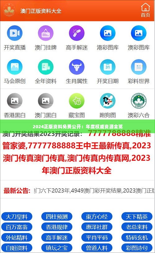 2024正版資料免費(fèi)公開，獲取優(yōu)質(zhì)資源的全新途徑，優(yōu)質(zhì)資源獲取新途徑，2024正版資料免費(fèi)公開