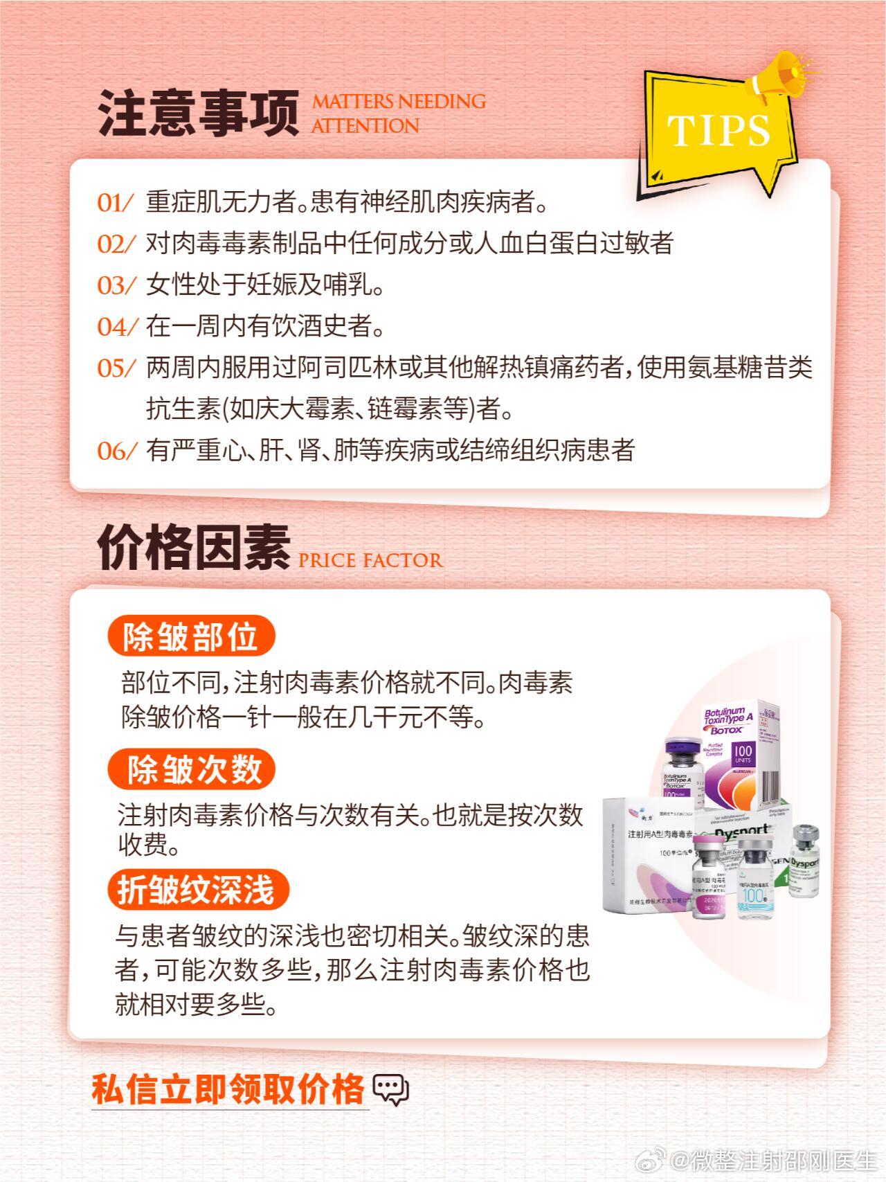肉毒素除皺，價格及關鍵因素解析，肉毒素除皺詳解，價格及關鍵因素探討